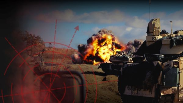 Decorative image of a test range