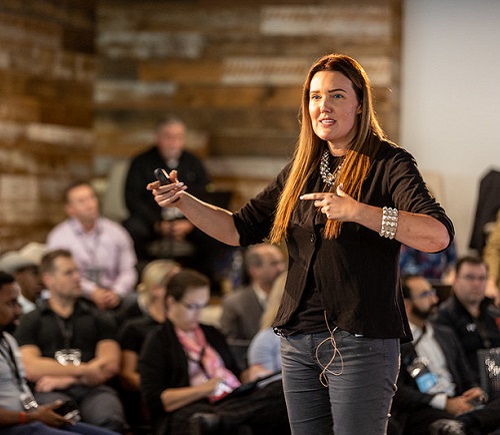 Speaker at a Discussion